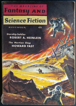 THE MAGAZINE OF FANTASY AND SCIENCE FICTION: November, 1959