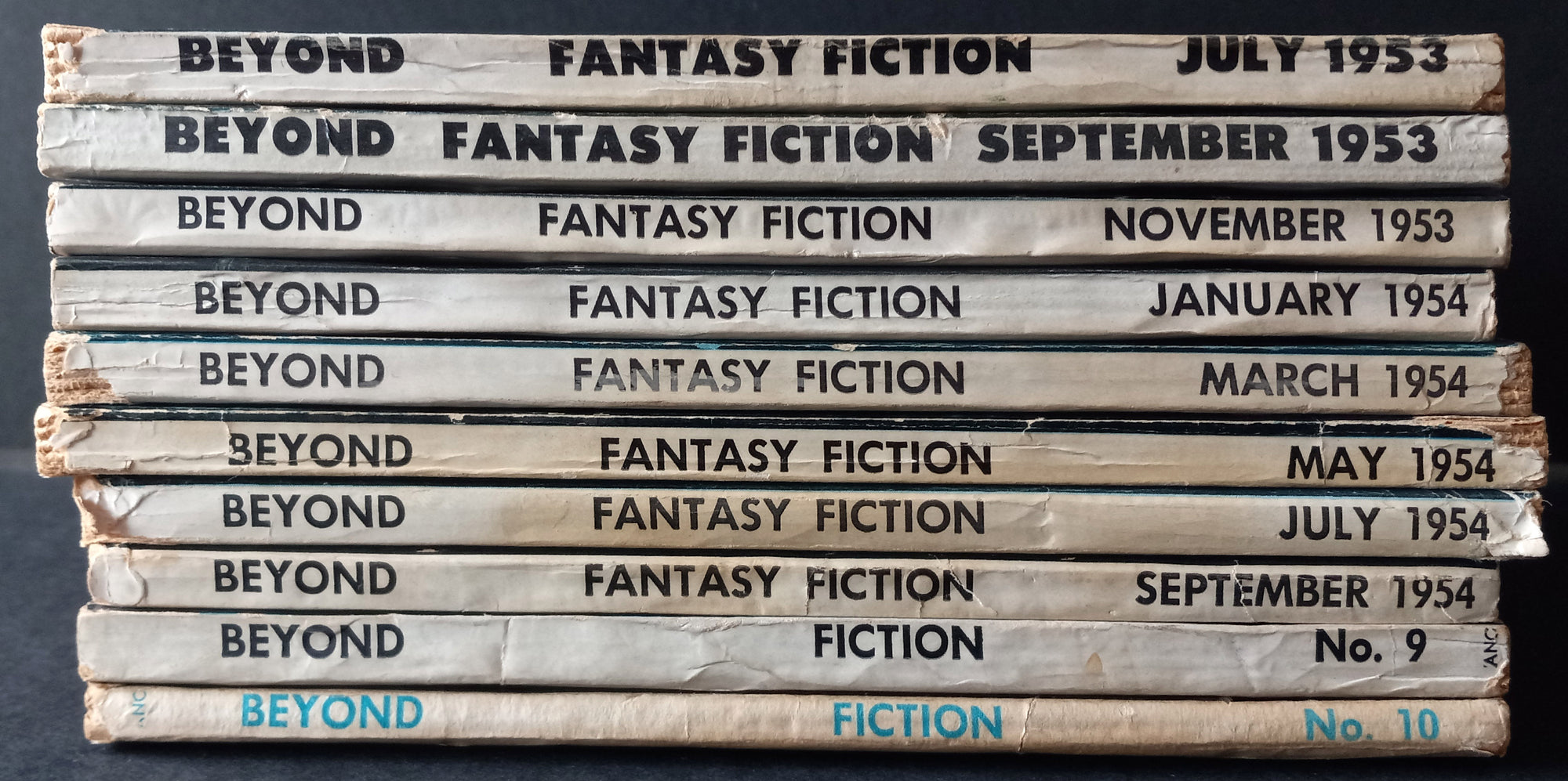 BEYOND FANTASY FICTION: Complete run (10 issues), 1953-1955