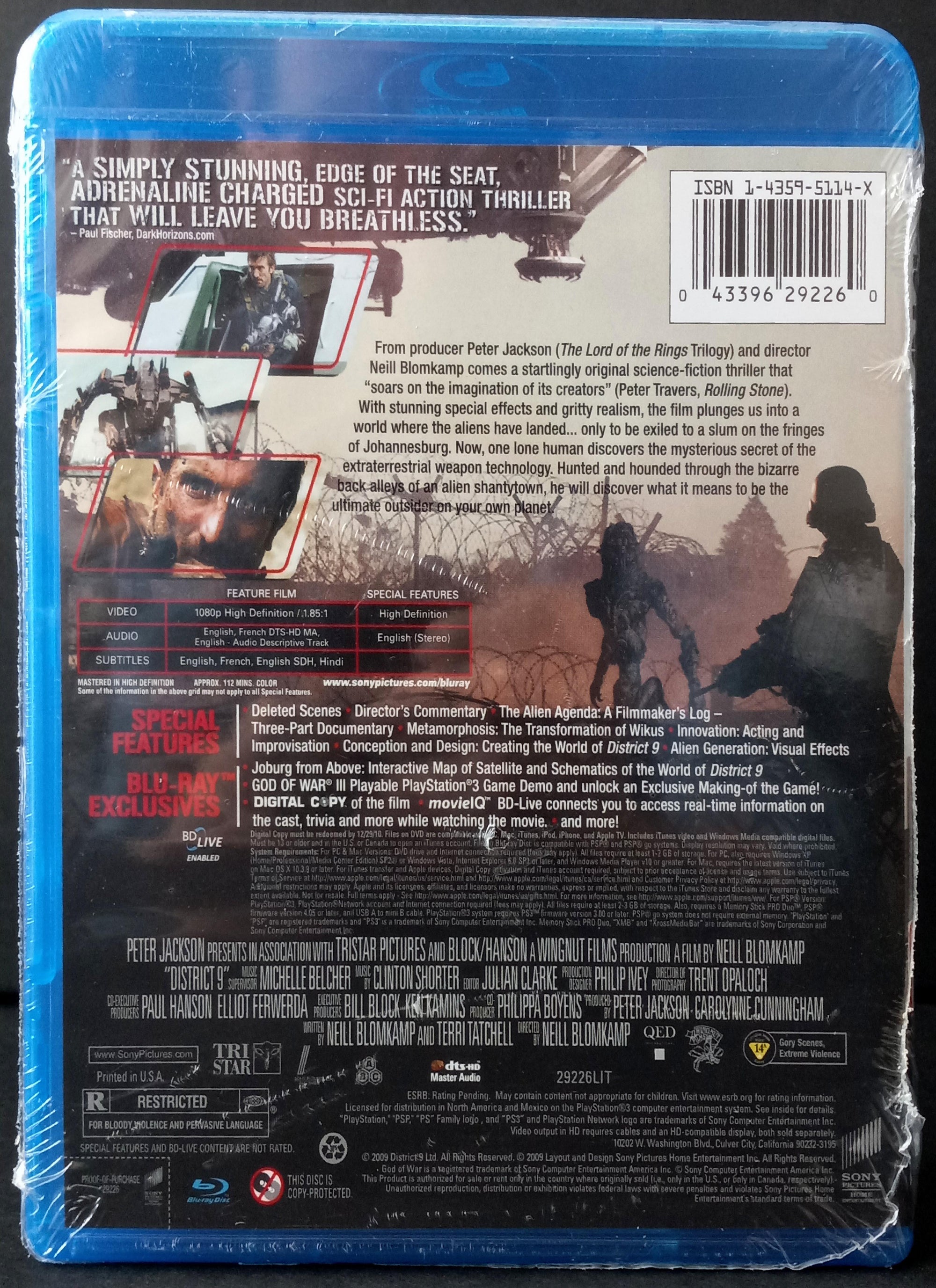 DISTRICT 9 - Blu-Ray (sealed), 2009
