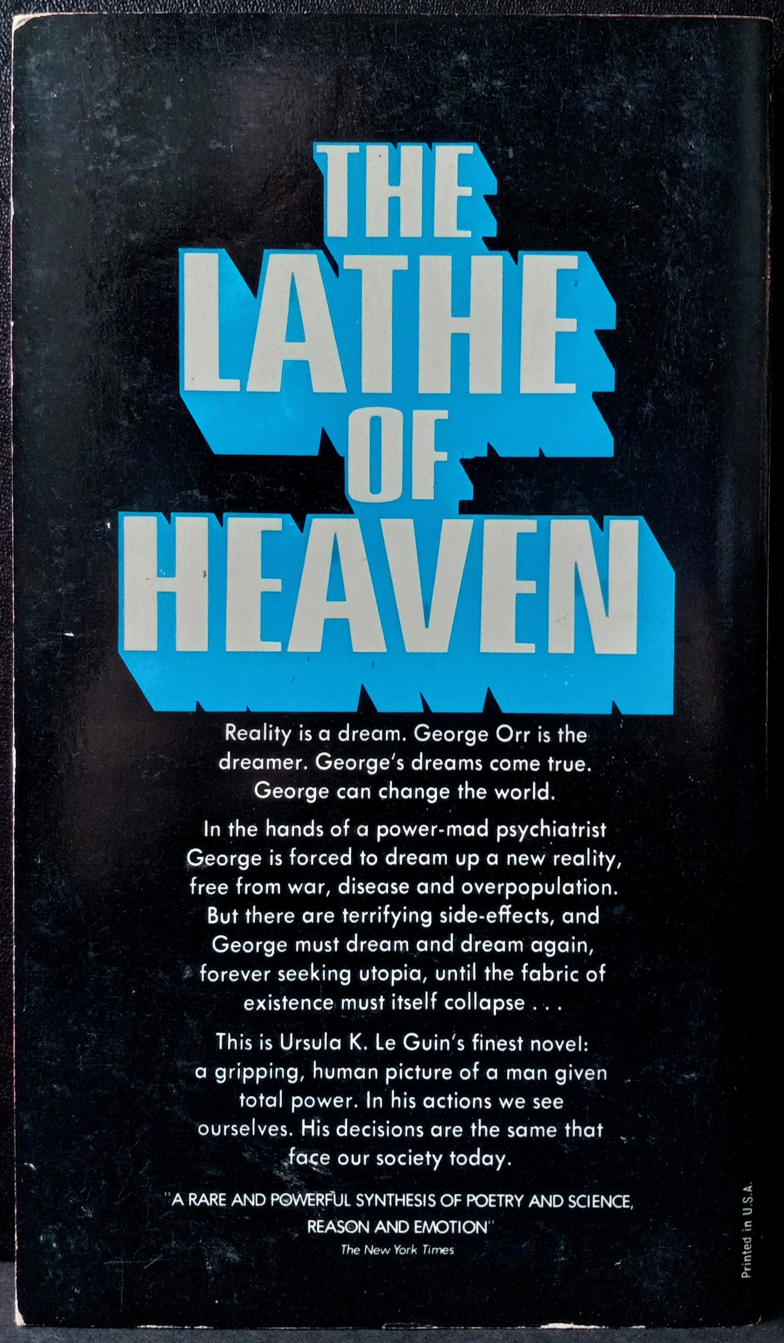 LE GUIN, URSULA: The Lathe of Heaven
