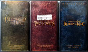 THE LORD OF THE RINGS: SPECIAL EXTENDED EDITIONS - VHS (sealed): New Line Home Entertainment