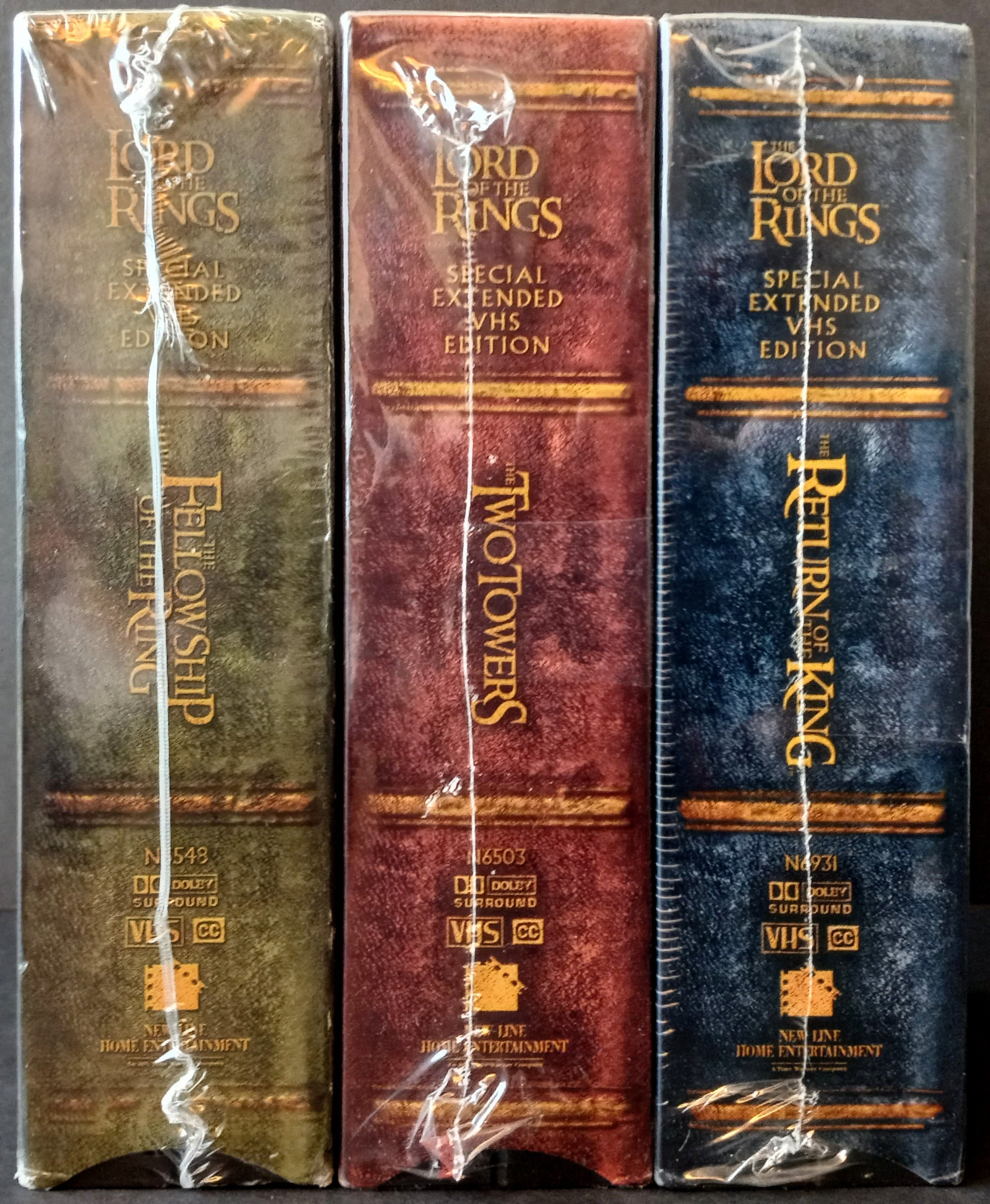 THE LORD OF THE RINGS: SPECIAL EXTENDED EDITIONS - VHS (sealed): New Line Home Entertainment