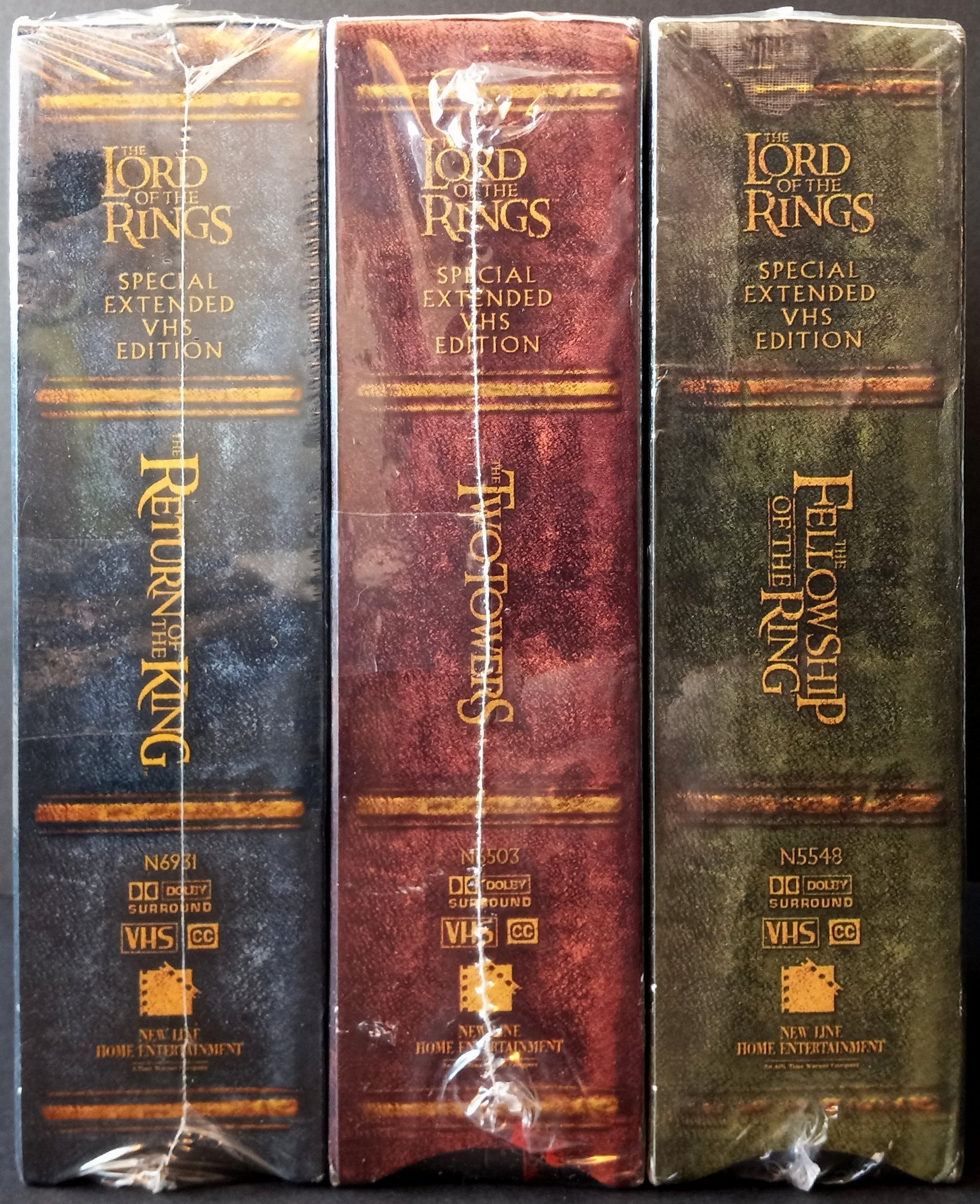 THE LORD OF THE RINGS: SPECIAL EXTENDED EDITIONS - VHS (sealed): New Line Home Entertainment