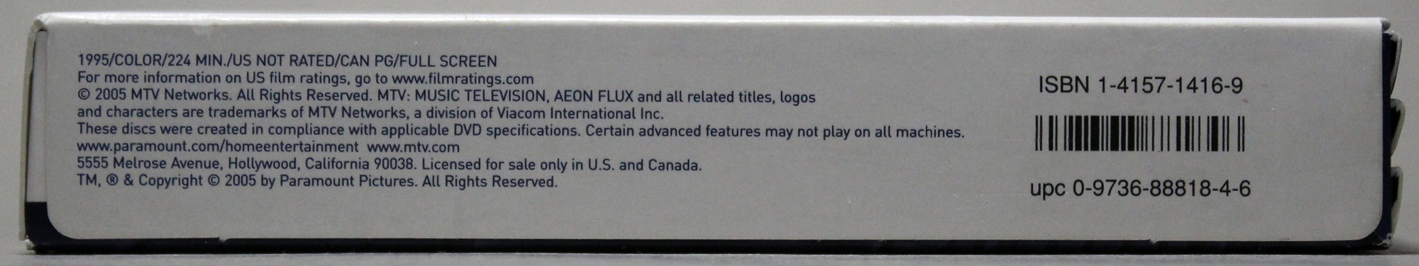 AEON FLUX: THE COMPLETE ANIMATED COLLECTION - DVD: Paramount, 2005