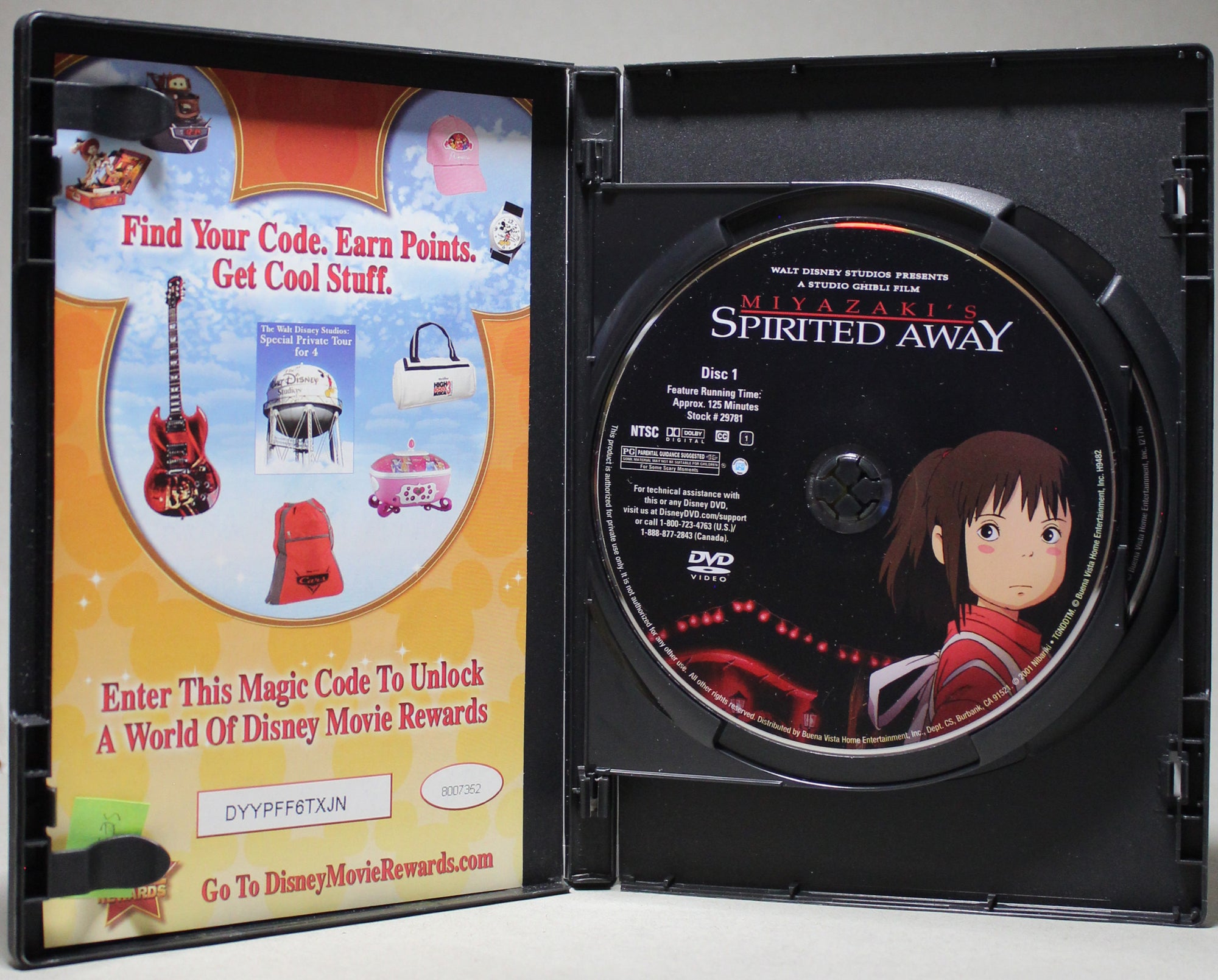 SPIRITED AWAY - DVD: Walt Disney entertainment, 2001