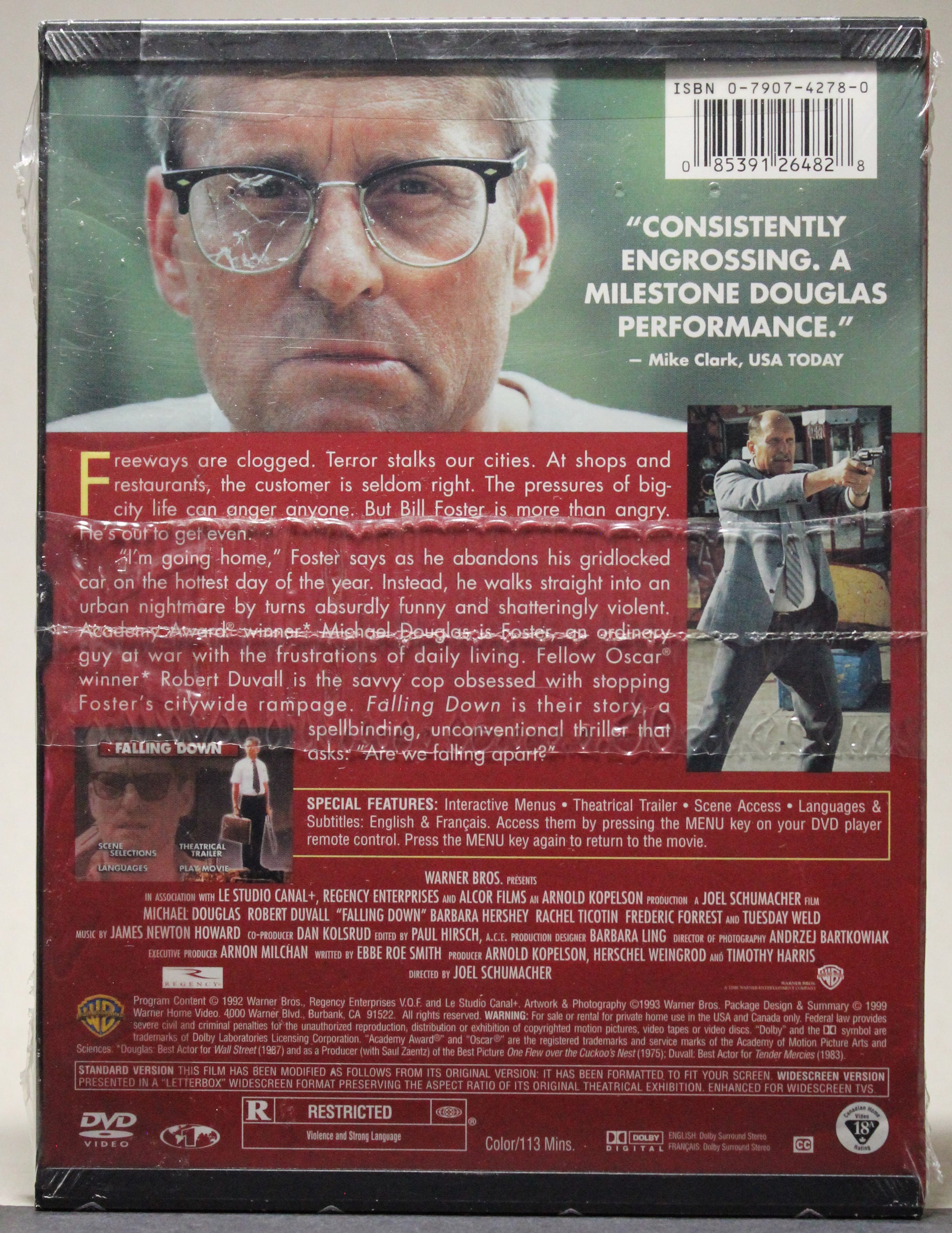 FALLING DOWN - Snap Case DVD (sealed): Warner Home Video, 1999