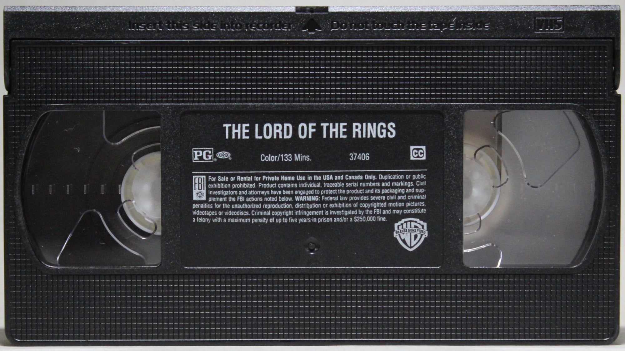 THE LORD OF THE RINGS (Animated) - VHS (3 cassettes): Warner Home Video, Inc., 2001