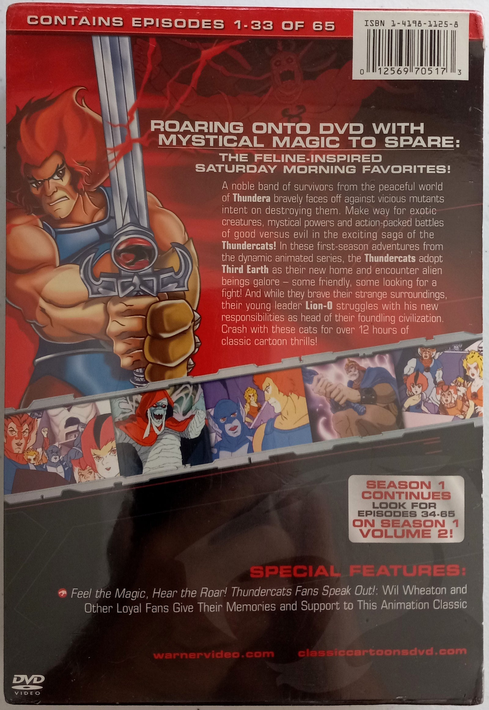 Thundercats-Season-1-DVD-Sealed